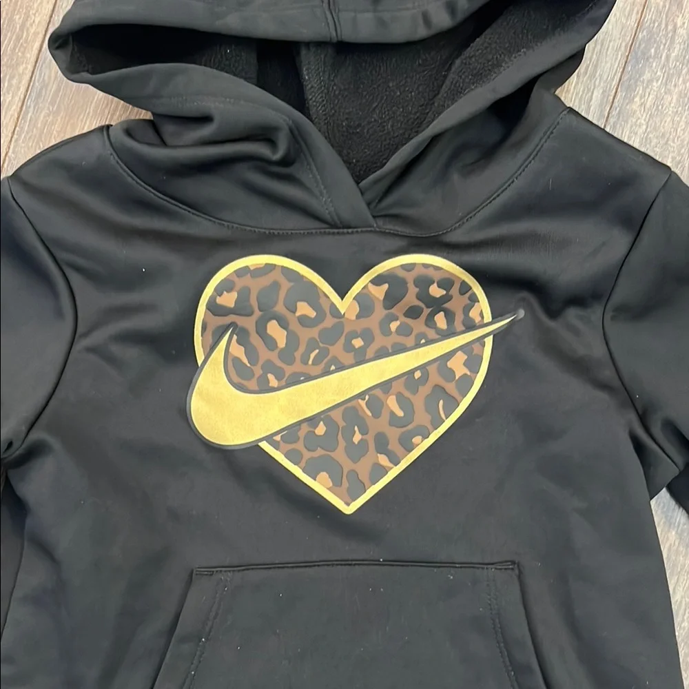 Nike Black Hoodie w/heart